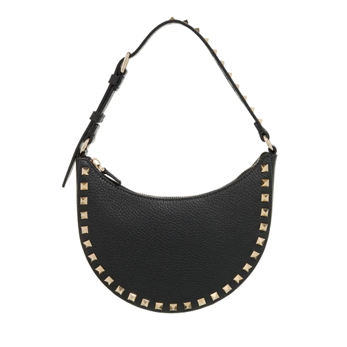 Valentino Garavani Schultertasche Rockstud Hobo Bag Nero