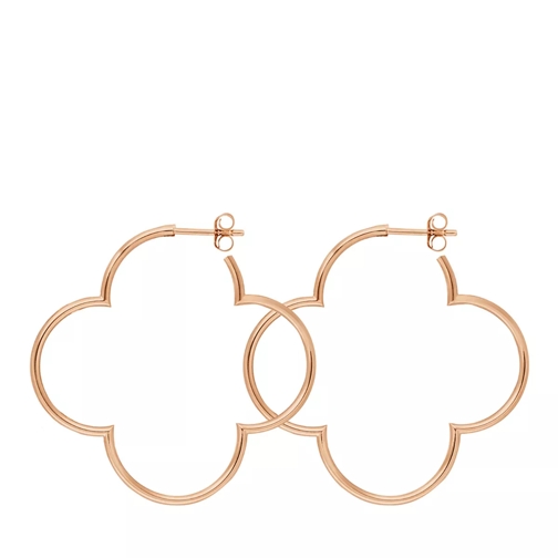 Leaf Creole Clover 18K Rose Gold-Plated Creole