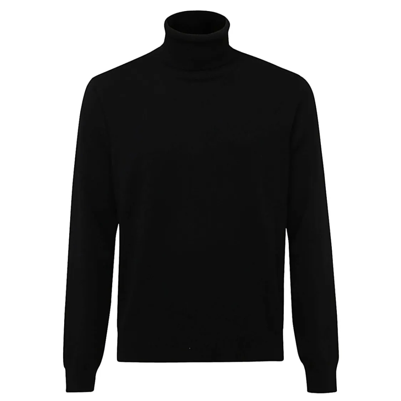 Malo Trui Black Wool Knitwear Black