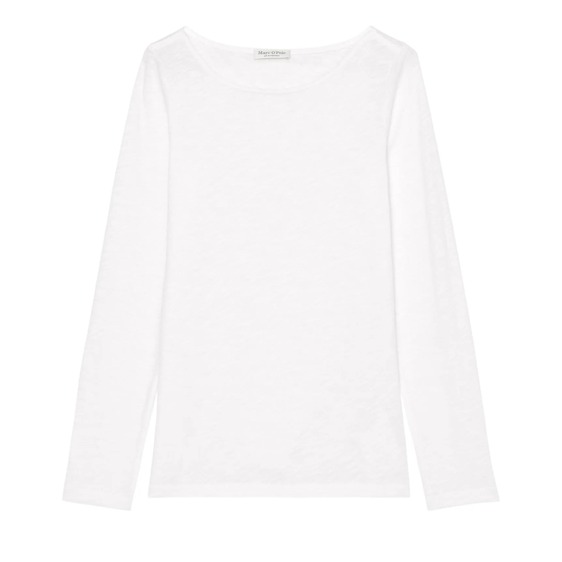 Marc O´Polo  T-shirt, long sleeve, boat neck white