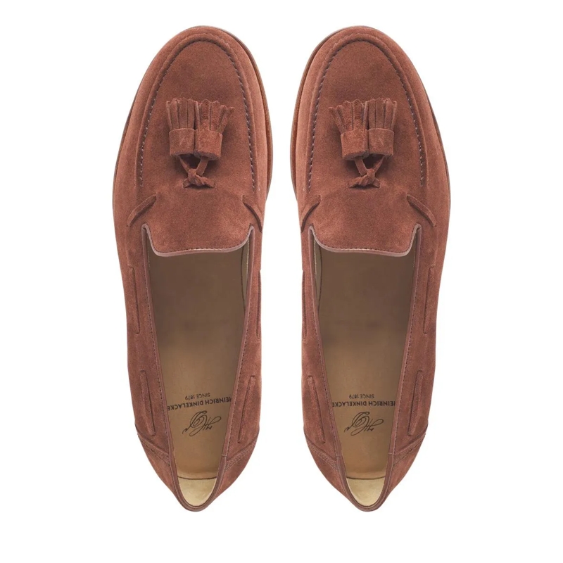 Heinrich Dinkelacker Loafer Loafer Wien Plain Tassel V mittel-braun(Image 4)