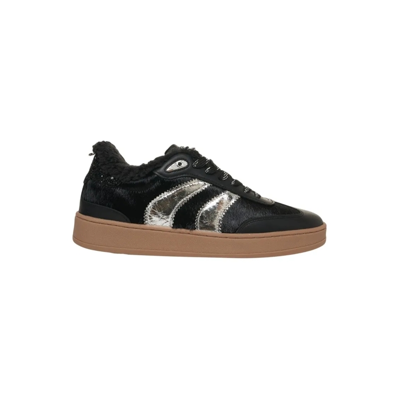 CRIME LONDON Sneaker basse Ponyskin Sneakers Black