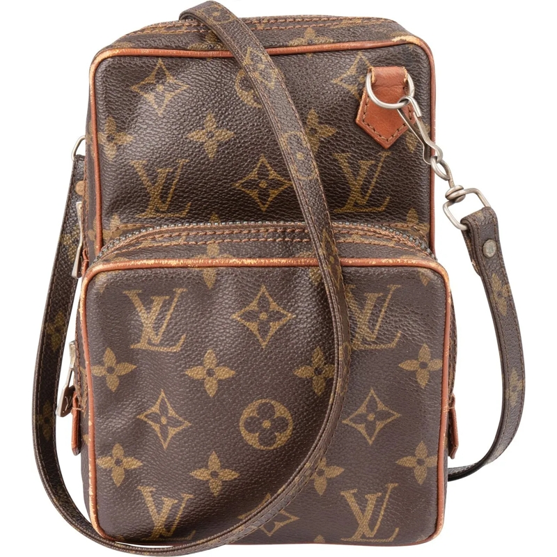 Louis Vuitton Schultertasche Louis Vuitton Canvas Monogram Amazone Crossbody Ba braun