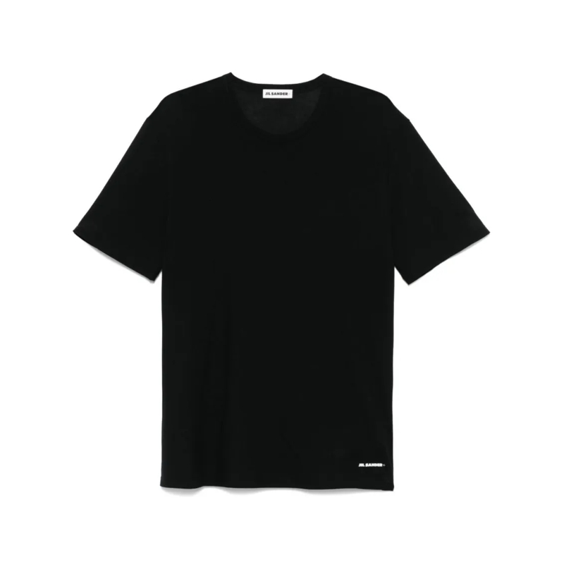 Jil Sander T-shirt Black T-Shirt With Subtle Logo Detail Black