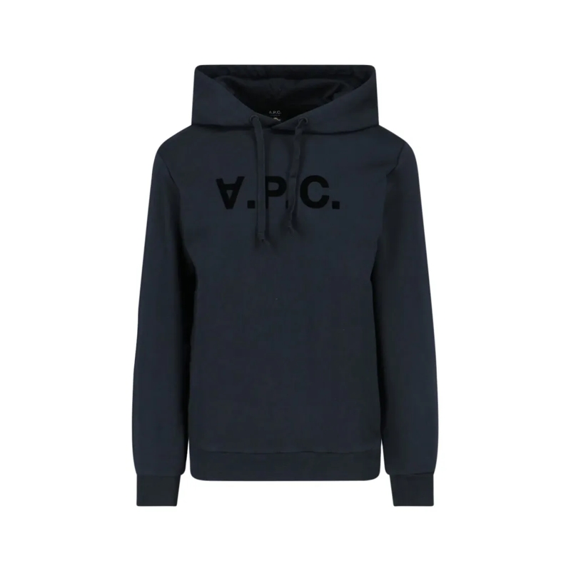 A.P.C.  Logo Hoodie – Black Black