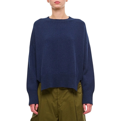 Barrie Pull Cashmere Roundneck Pullover Blue