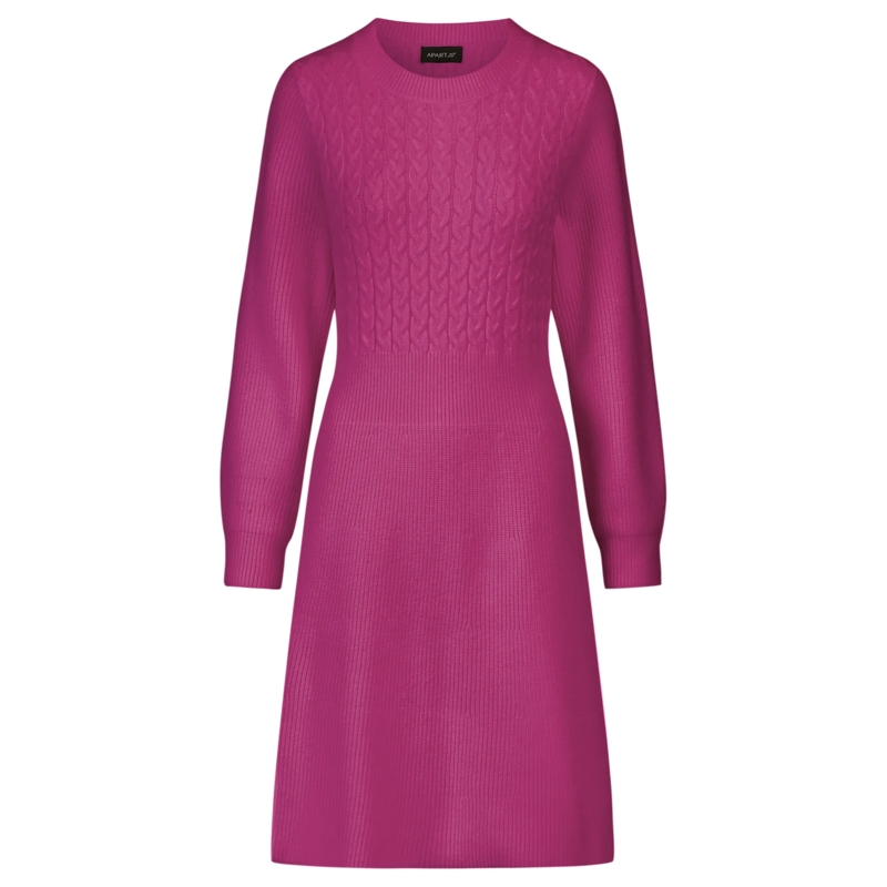 Apart Strickkleid Strickkleid lila