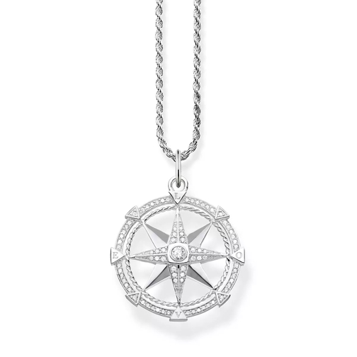 Thomas Sabo Necklace Compass Silver/White Kurze Halskette