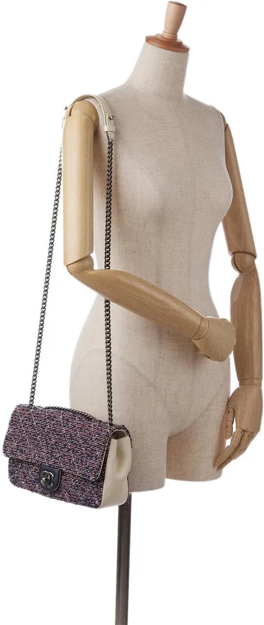 Chanel Hobo bags 2016 Small Airlines Tweed Flap in blauw