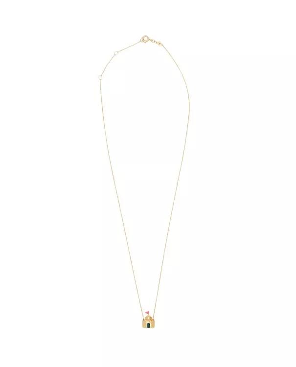 Aliita Halskette - 9K Gold Castillo Brillante Enamel Necklace - Gr. unisize - in Gold - für Damen