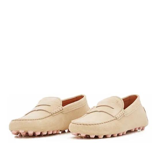 Tod%27s Loafers & Ballerinas - Gommino Suede Loafers - Gr. 36 (EU) - in Creme - für Damen