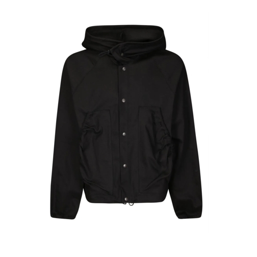 AFFXWRKS Parka-Mäntel Parka Jacket With Hood And Drawstring Hem, Raglan  Black