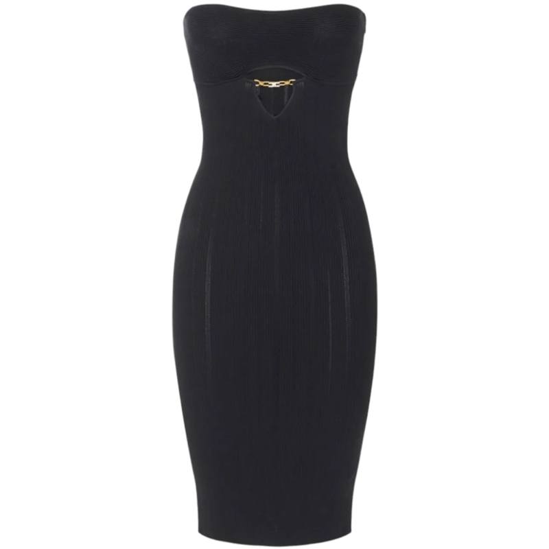 Elisabetta Franchi Midikleid Dresses Black schwarz