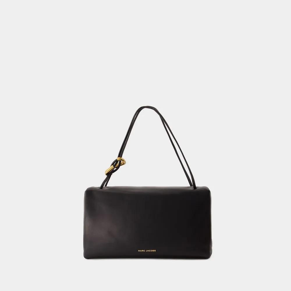 Marc Jacobs Hobo bags The Big Link Shoulder Bag Leather Black in zwart