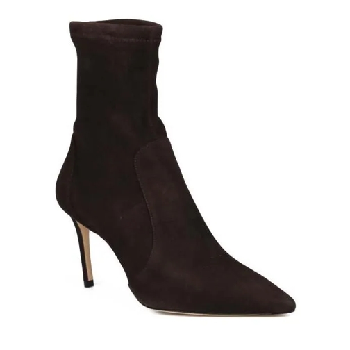 Stuart Weitzman Stuart 85 Stretch Bootie Brown Stiefelette