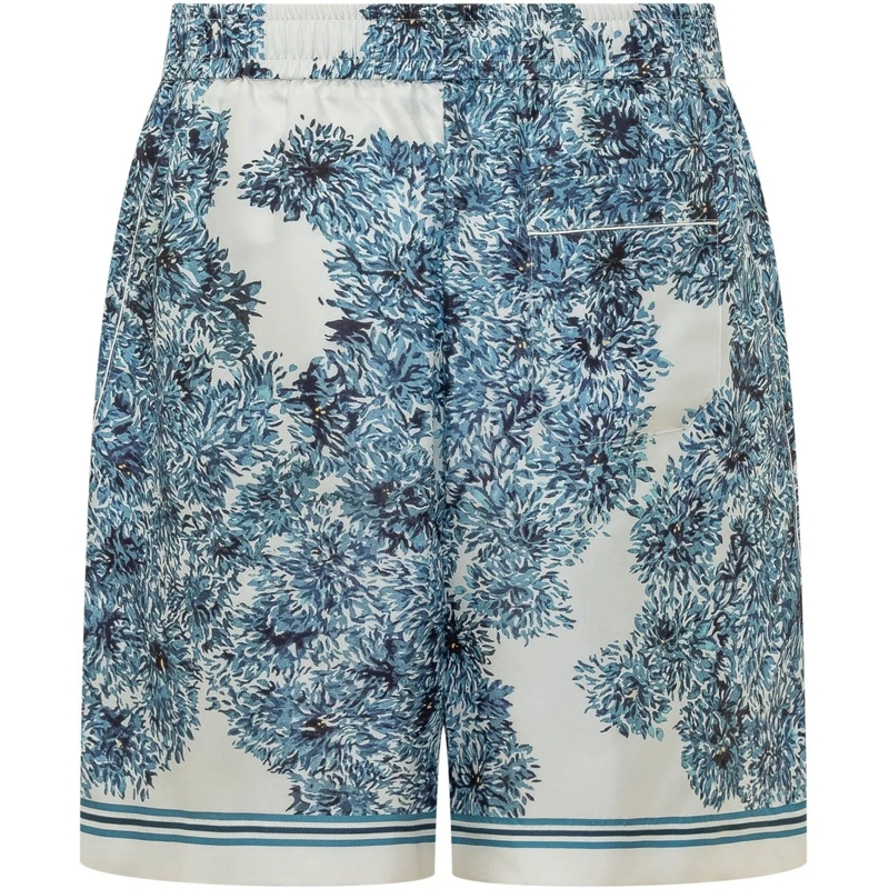 Givenchy Shorts Bermuda con Stampa Floreale blau(Image 2)