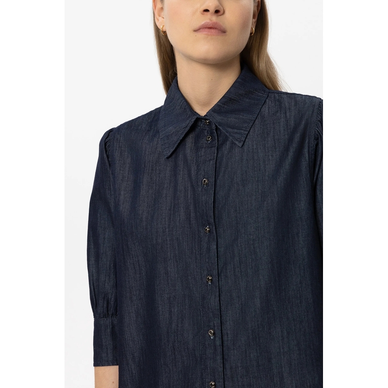 Luisa Cerano Top Denim-Bluse navy(Image 5)