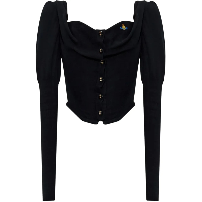 Vivienne Westwood T-Shirt Bea Corset Cardi Black schwarz