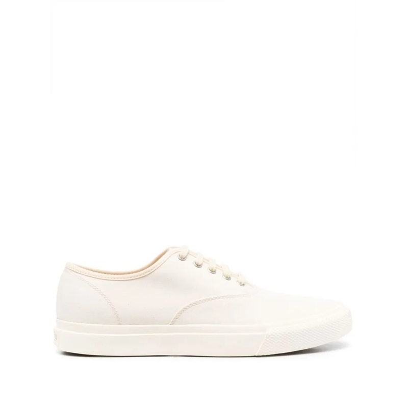 Polo Ralph Lauren Lage-top sneaker Minimalist Cream Canvas Sneakers White