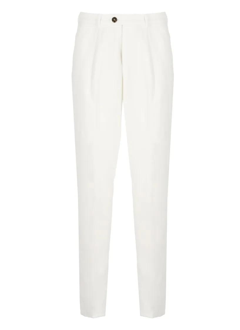 Brunello Cucinelli - Cotton Pants - Größe 50 - weiß