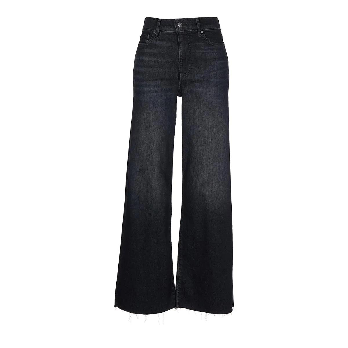Thumbnail - FRAME - LE SLIM PALAZZO RAW FRAY - Größe 31 INCH - multi