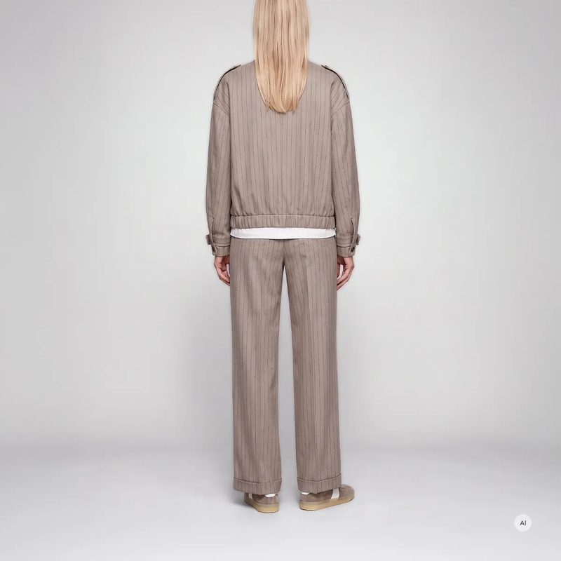 Marc Aurel Anzugshose Hose- angesetzter Bund- Eingrifftaschen- Bundf beige(Image 4)