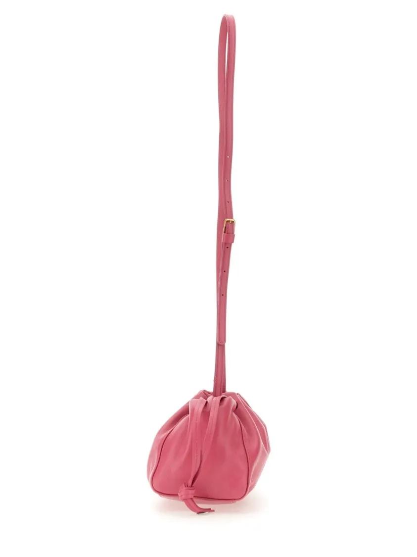 Mansur Gavriel Hobo bags Soft Gathered Mini Bloom Bag With Drawstring Closu in roze
