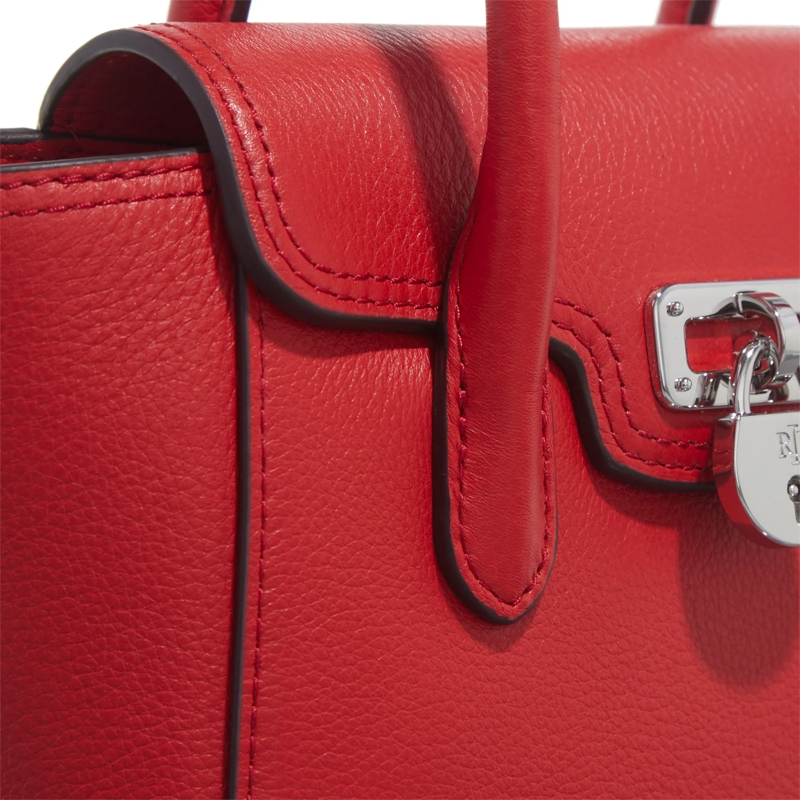 Lauren Ralph Lauren Satchel Tnnr Sm Schl-Satchel-Small Bright Vermillion(Image 5)