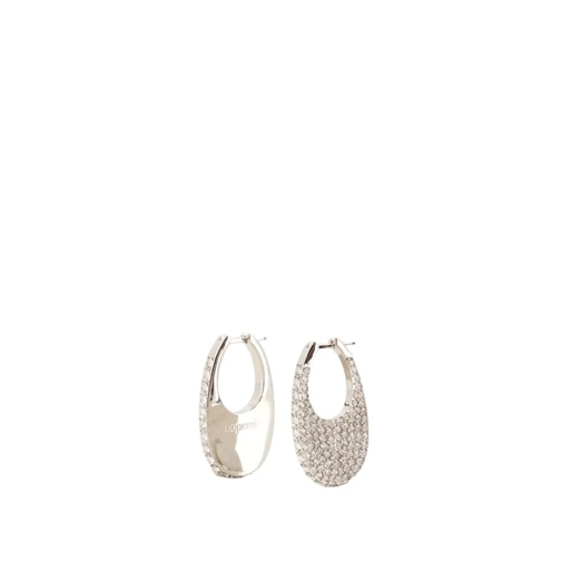 Coperni Medium Swipe Earrings - Metal - Silver Silver Orecchini a bottone