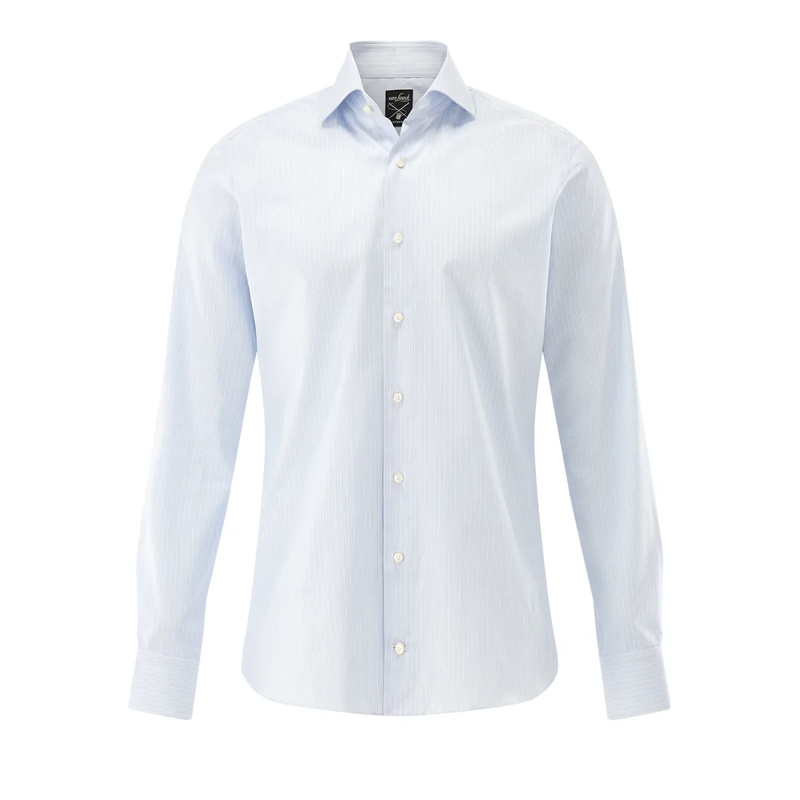 VAN LAACK Hemd Hemd Slim Fit Streifen blau