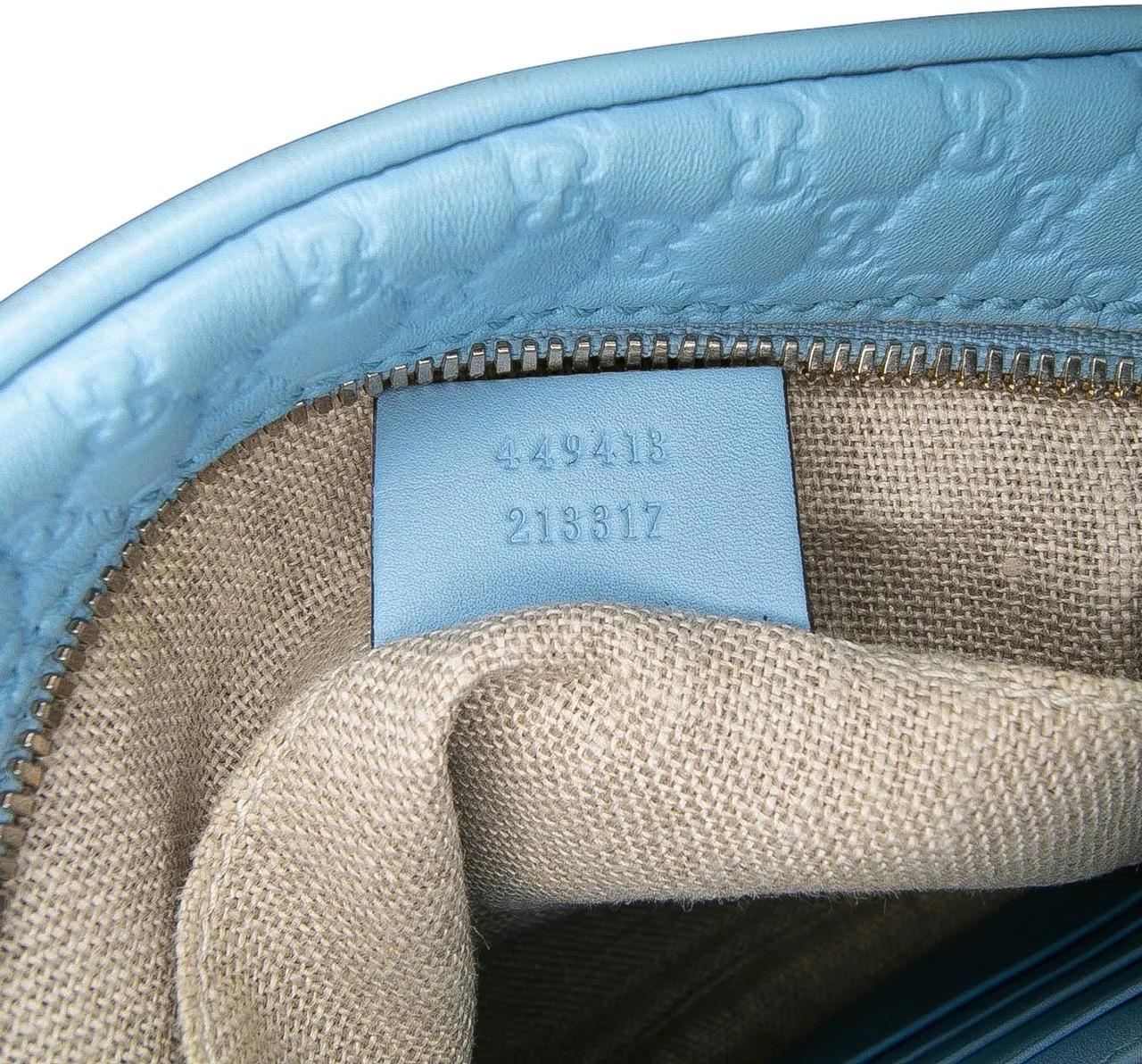 Thumbnail - Gucci Hobo Bags - Mini Microguccissima Bree Crossbody - Gr. unisize - in Blau - für Damen