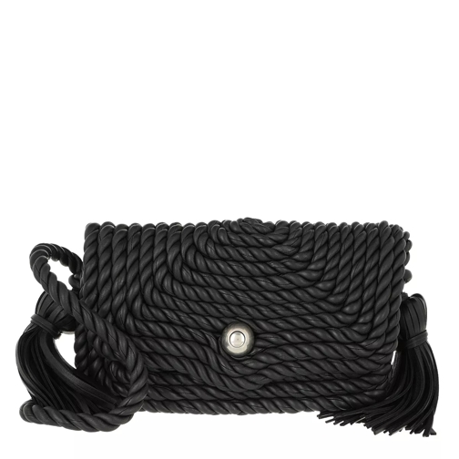 Bottega Veneta Classic Small Shoulder Bag Leather Black Crossbody Bag