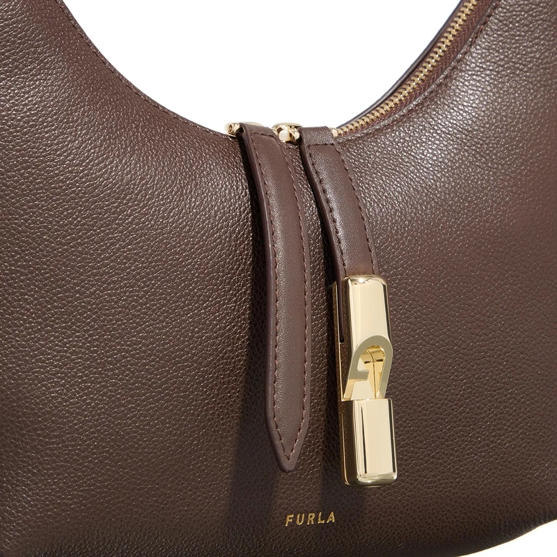 Furla Hobo Bag Furla Goccia S Shoulder Bag Cioccolato(Image 8)