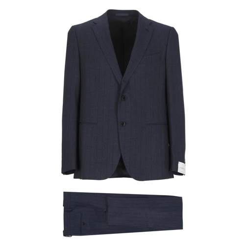 Emanuela Caruso Anzugkombinationen Blue Wool Suit Blue