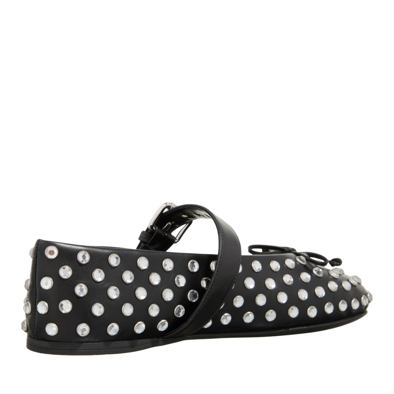 Miu Miu Ballerinas Crystal Embellished Ballet Flats Black(Image 3)