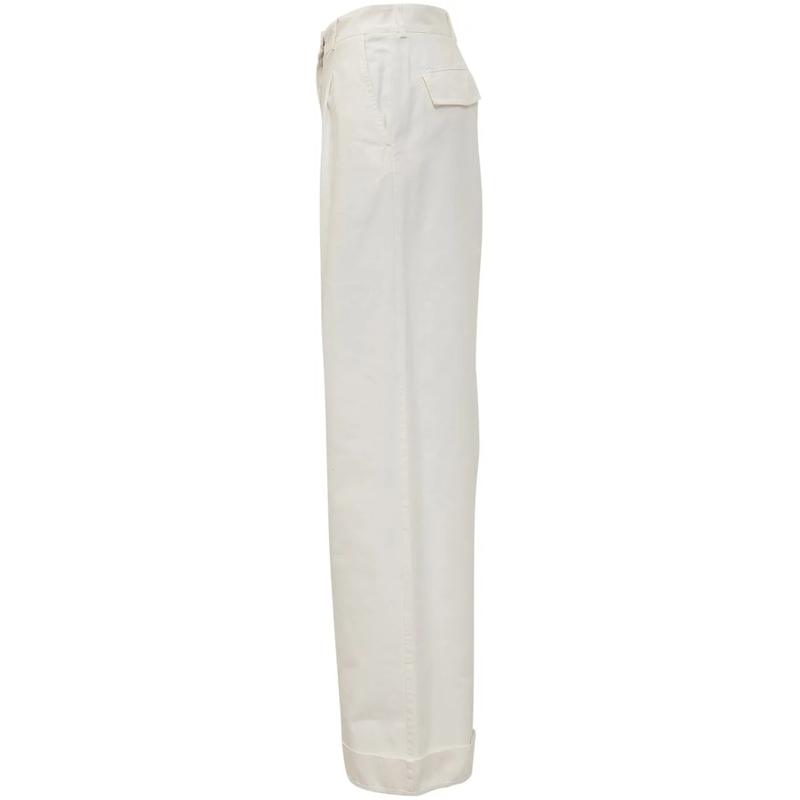 Palm Angels Chino Pantaloni GB Label Cuffed weiß(Image 3)