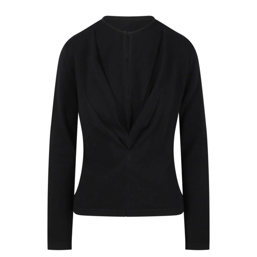 Alberta Ferretti V-Neck Sweater Black Pull