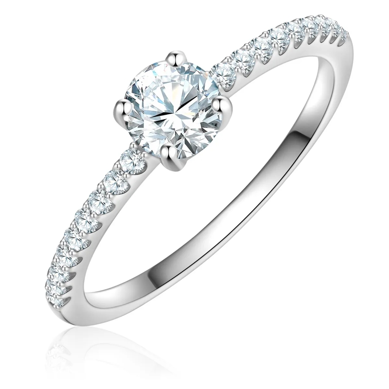 Trilani Ring Sterling Silber Ring Zirkonia silber(Image 2)