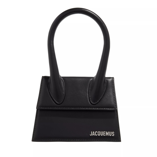 Jacquemus Le Chiquito Moyen Top Handle Bag Leather Black Silver Mini Bag