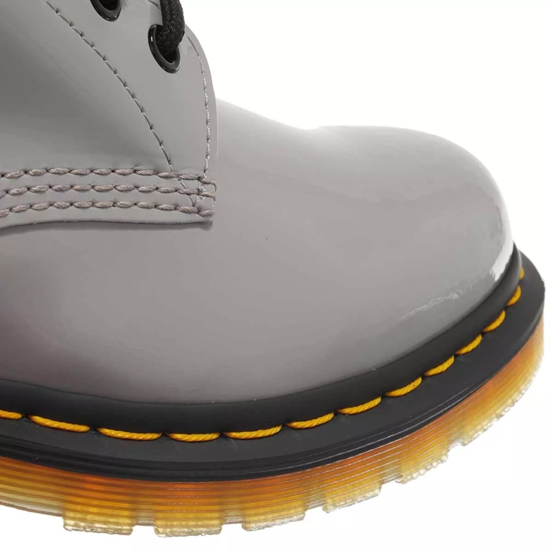 Dr. Martens Schnürstiefel 1460 W Zinc Grey Patent Lamper(Image 4)