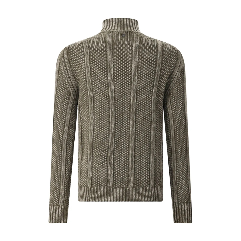 Dondup Poloshirt Pullover aus Wolle grün(Image 2)