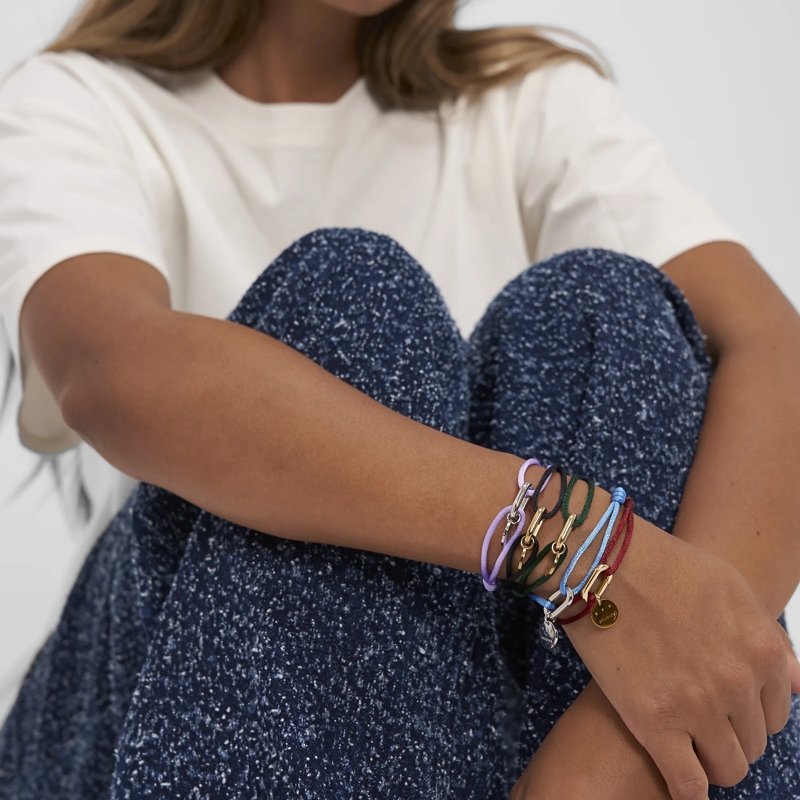 Copenhagen Armband Edelstahl Fabric Link schwarz(Image 5)