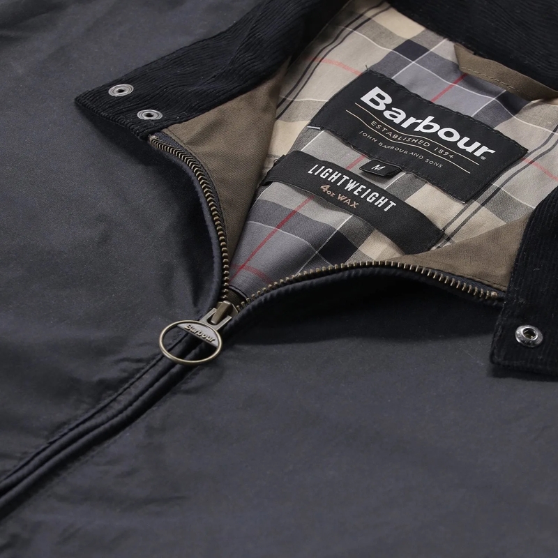 Barbour Overgangsjas Wachsjacke aus Baumwolle blau(Image 3)