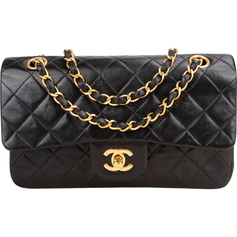 Chanel Tote Chanel Quilted Lambskin 24K Gold Small Double Flap mehrfarbig