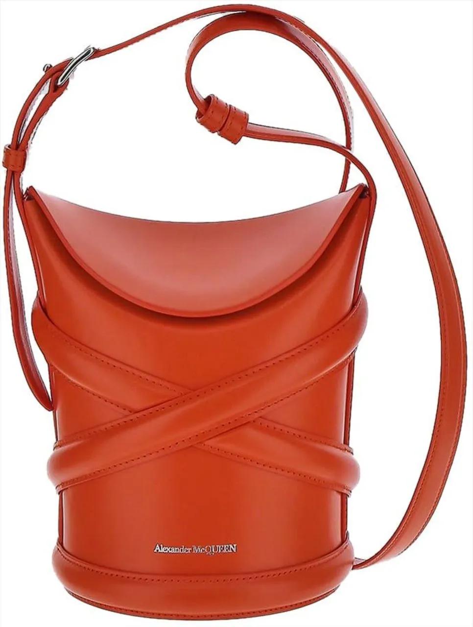 Alexander McQueen The Curve Bag orange Schultertasche