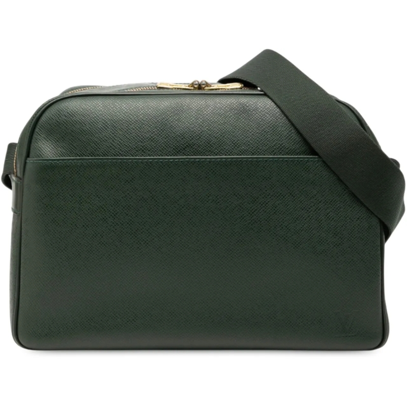 Louis Vuitton Schultertasche Taiga Reporter PM grün