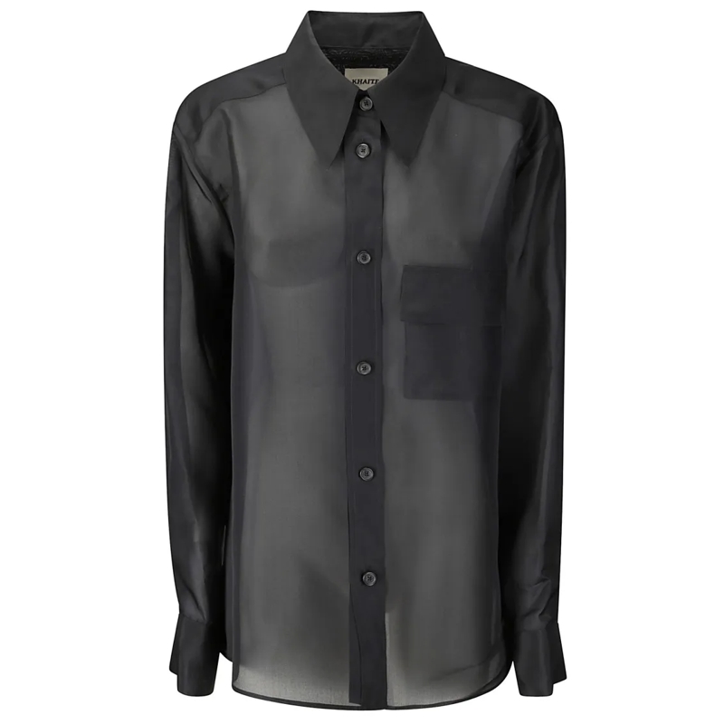 Khaite Overhemd Yatty Shirt Black