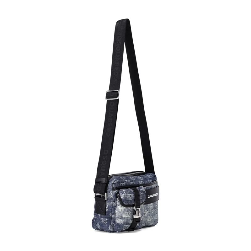 Dsquared2 Sac Tasche mit aufgesetzen Fächern blau(Image 2)