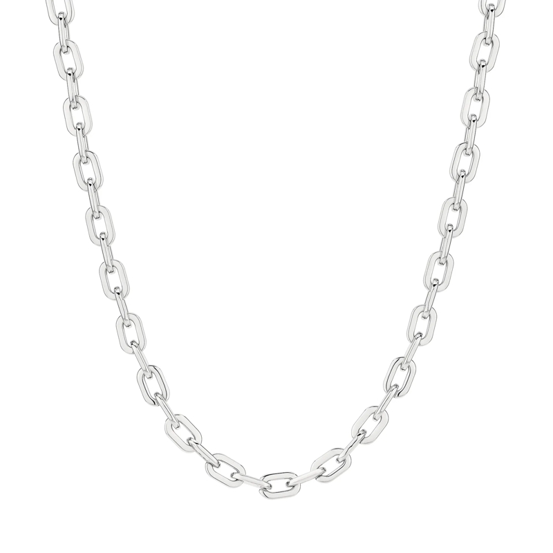 Liebeskind Berlin Mittellange Halskette Edelstahl Halskette silber