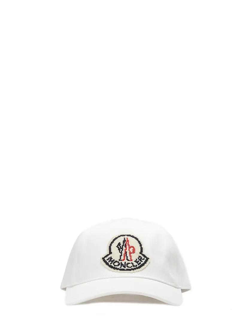 Moncler Mützen - Hat With Logo - Gr. ONE SIZE - in Weiß - für Damen